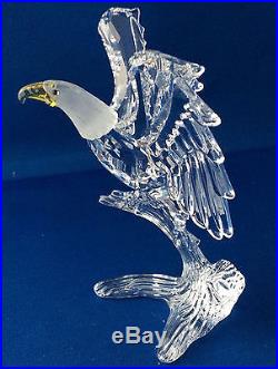 SWAROVSKI CRYSTAL BALD EAGLE No. 0248003, WITH BOXES & CERTIFICATE