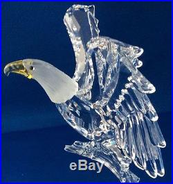 SWAROVSKI CRYSTAL BALD EAGLE No. 0248003, WITH BOXES & CERTIFICATE