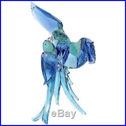 Swarovski Crystal Blue Parrots. New In Box