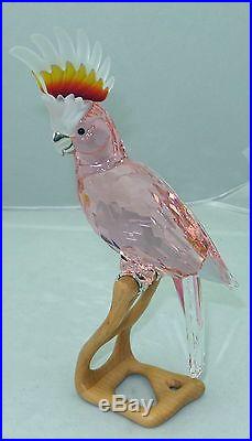 SWAROVSKI CRYSTAL COCKATOO GIANT BIRD FIGURINE MINT IN BOX/COA