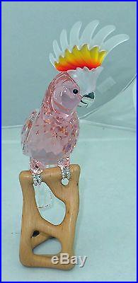 SWAROVSKI CRYSTAL COCKATOO GIANT BIRD FIGURINE MINT IN BOX/COA