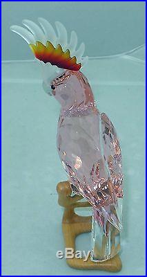 SWAROVSKI CRYSTAL COCKATOO GIANT BIRD FIGURINE MINT IN BOX/COA