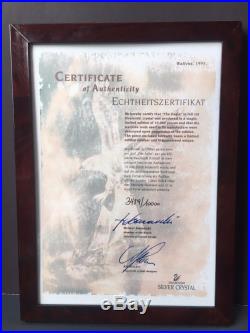 SWAROVSKI CRYSTAL FIGURINE The Eagle 1995 Limited Edition CASE INCLUDED V1 QQ