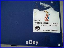 Swarovski Crystal Green Rosella 901601 Retired 2010 Mib Free Shipping In USA