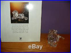 Swarovski Crystal Lion- Signed- Box / Coa Retired-store Sale-email Me