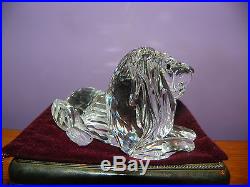 Swarovski Crystal Lion- Signed- Box / Coa Retired-store Sale-email Me