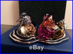 Swarovski Crystal Mother Nature Mandarin Ducks New In Box Nr