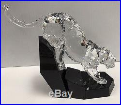 Swarovski Crystal Panther Puma Figurine #874337 Retired Mib Soulmate Theme Group