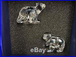 Swarovski Crystal Polar Bear Cub Cubs Figurines Moonlight Cry 1079156 Bnib Nos