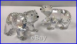 Swarovski Crystal Polar Bear Cub Cubs Figurines Moonlight Cry 1079156 Bnib Nos