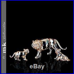 SWAROVSKI CRYSTAL SCS 2010 TIGERS FULL SET OF 3 MINT IN BOXES W CERTS
