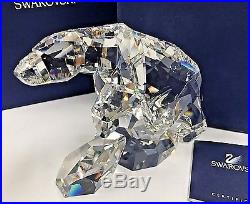 Swarovski Crystal Scs Nanuc Polar Bear Sculpture Figurine Mib 837477 Nos Nr Mint