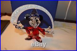 Swarovski Crystal Sorcerer Mickey Mouse 2014 Ltd Ed Figurine 5004740 Mib