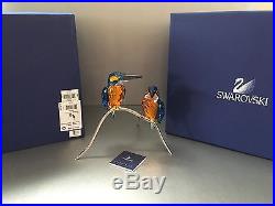 SWAROVSKI Crystal Blue Turquoise Kingfishers 945090 MINT w Original Box & COA SWAROVSKI Crystal Blue Turquoise Kingfishers 945090 MINT w Original Box & COA