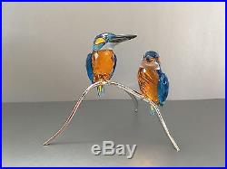 SWAROVSKI Crystal Blue Turquoise Kingfishers 945090 MINT w Original Box & COA