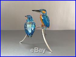 SWAROVSKI Crystal Blue Turquoise Kingfishers 945090 MINT w Original Box & COA