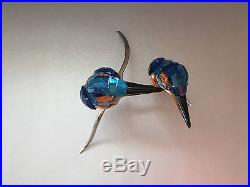 SWAROVSKI Crystal Blue Turquoise Kingfishers 945090 MINT w Original Box & COA