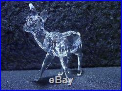 SWAROVSKI Crystal FAWN Standing Figurine, Item # 7608 000 002 / 235 045 MIB deer