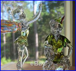 SWAROVSKI Crystal Figurine 2011 PETER PAN & TINKERBELL (original green)