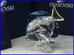 SWAROVSKI Crystal Fish Blue Tang Fish on Coral Exquisite! Great Gift! A4