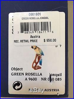 SWAROVSKI Crystal GREEN ROSELLA Jonquil #901601 MINT with Original Box & COA