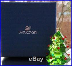 SWAROVSKI Crystal Green Christmas Tree Figurine #5223606 New in Box