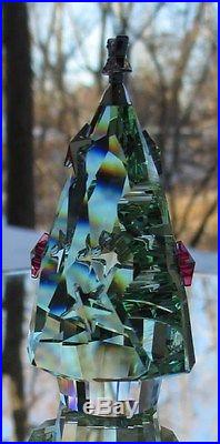SWAROVSKI Crystal Green Chrysolite Christmas Tree Figurine Mint & New in Box