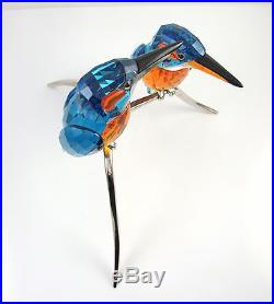 SWAROVSKI Crystal Kingfishers Birds 945090 Retired Figurine with Original Box J EX