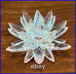 SWAROVSKI Crystal LOTUS Lily Flower Figurine Clear Pink Crystals SWAROVSKI Crystal LOTUS Lily Flower Figurine Clear Pink Crystals