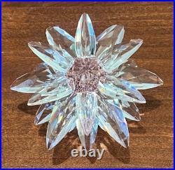SWAROVSKI Crystal LOTUS Lily Flower Figurine Clear Pink Crystals SWAROVSKI Crystal LOTUS Lily Flower Figurine Clear Pink Crystals