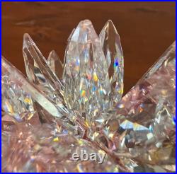 SWAROVSKI Crystal LOTUS Lily Flower Figurine Clear Pink Crystals SWAROVSKI Crystal LOTUS Lily Flower Figurine Clear Pink Crystals