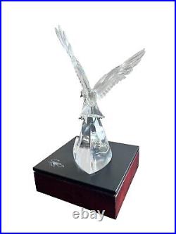 SWAROVSKI Crystal Limited Edition 1995 SCS Eagle Figurine COMPLETE case key COA