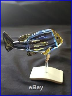 SWAROVSKI Crystal PARADISE FISH Object Catumbela With STAND Exotic South SEA