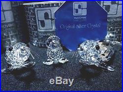 SWAROVSKI Crystal SEAL FAMILY SC & SILVER WHISKERS US release only All MIB WOW