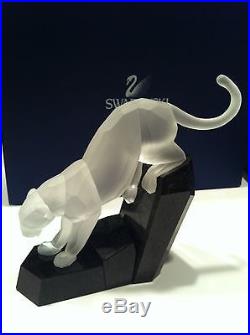 SWAROVSKI Crystal Soulmates Prototype WHITE FROSTED PANTHER Rare Brand New