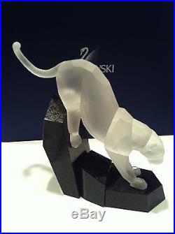 SWAROVSKI Crystal Soulmates Prototype WHITE FROSTED PANTHER Rare Brand New
