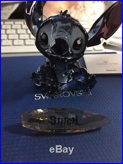 SWAROVSKI DISNEY figurine Stitch With Surfboard Limited Edition 1096800 RETIRED