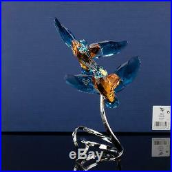 SWAROVSKI Figurine Crystal Paradise Birds Large Kingfisher Couple 5136835