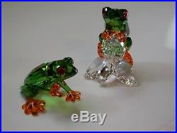SWAROVSKI Green Crystal Frogs-5136807-NEW in Box-MINT-MIB