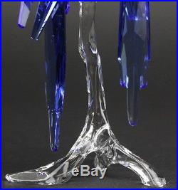 SWAROVSKI SCS 2014 Hyacinth Macaws Colored Austrian Silver Crystal Figurine SWC