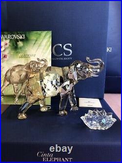 SWAROVSKI SCS Annual Edition 2013 Elephant Cinta crystal figurines
