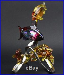 SWAROVSKI Sea Goldies Colored Austrian Tropical FIsh Crystal Figurine Group SWR
