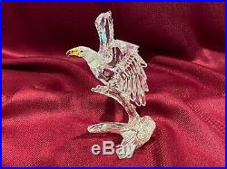 SWAROVSKI Silver Crystal Bald Eagle 7670 A NR 000 002 New with Box and Cert