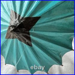 Sarenna Mann Handmade Floral Umbrella Flying Lady Signed Original Paper-Mâché