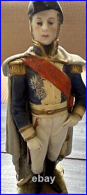 Scheibe Alsbach Porcelain Figurine Napoleon General LANNES Soldier Germany 9.6