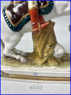 Scheibe Alsbach marked German porcelain Napoleon le prince eugene statue rare