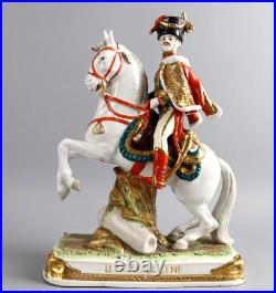 Scheibe alsbach marked German porcelain Napoleon le prince eugene statue rare