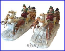 Set 2 Scheibe Alsbach Porcelain Troika Napoleon Fleeing Retreat from Moscow 15 Set 2 Scheibe Alsbach Porcelain Troika Napoleon Fleeing Retreat from Moscow 15