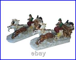Set 2 Scheibe Alsbach Porcelain Troika Napoleon Fleeing Retreat from Moscow 15 Set 2 Scheibe Alsbach Porcelain Troika Napoleon Fleeing Retreat from Moscow 15