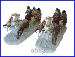 Set 2 Scheibe Alsbach Porcelain Troika Napoleon Fleeing Retreat from Moscow 15 Set 2 Scheibe Alsbach Porcelain Troika Napoleon Fleeing Retreat from Moscow 15